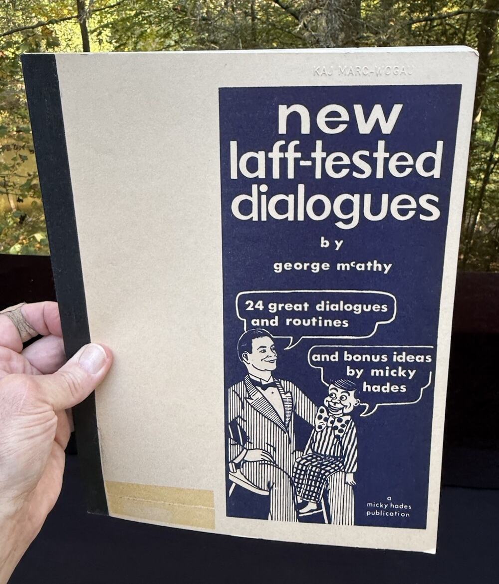 Rare Laff Tested Dialogues by George McAthy Comedy Forensics Funny 1967 Book